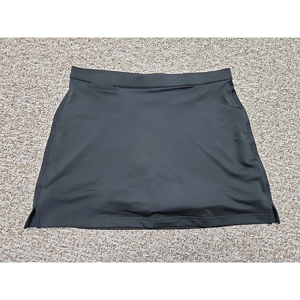 Adidas Women ClimaCool Skirt Skort Black Size 10 Pull-on 34x16
